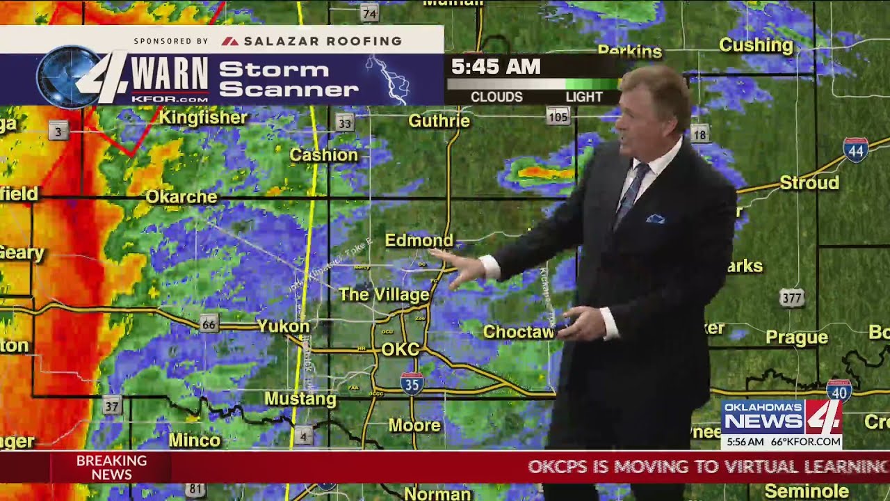 4Warn Storm Team tracks severe weather moving across Oklahoma - YouTube
