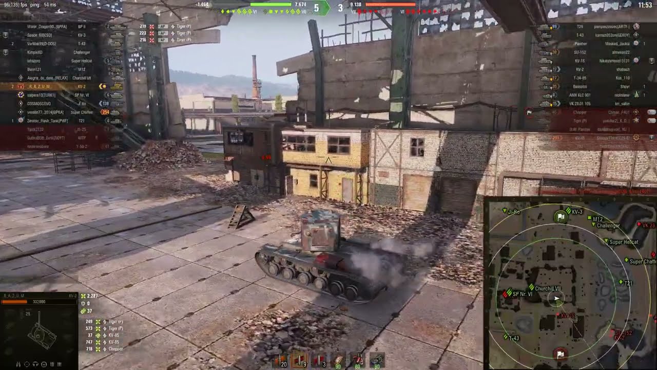 KV-2 Armageddon - Nobody can escape him 😈 #wot World of Tanks Gameplay Derp Gun