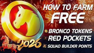 How To Farm Points in Squad Builder | Free Red Pockets + Bronco Tokens | Lunar New Year 2026 | MCOC