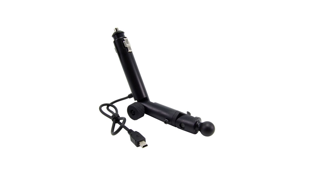 Lighter Socket Mount With Mini USB Charging Cable For Garmin GPS 