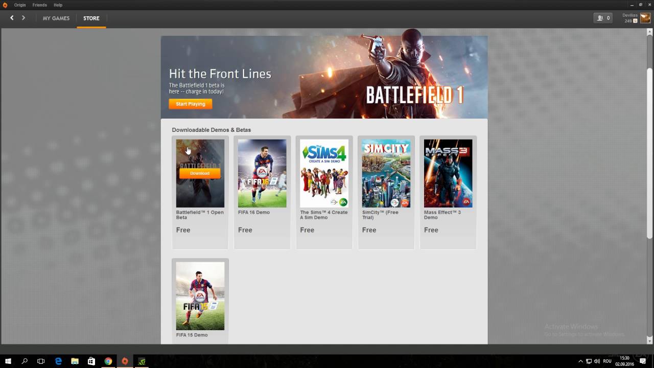 HOW TO DOWNLOAD BATTLEFIELD 1 OPEN BETA