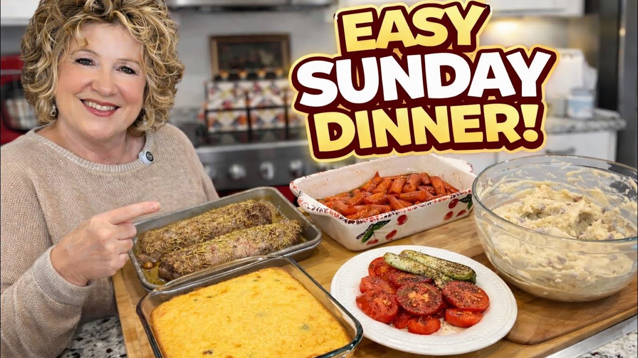 Classic Southern Sunday Dinner | Pork Roast, Cornbread & Fresh Tomatoes