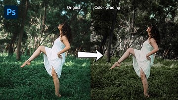 Green Moody Color Grading Method | Photoshop Tutorial #speedart #tutorial #photoshoptutorial #viral