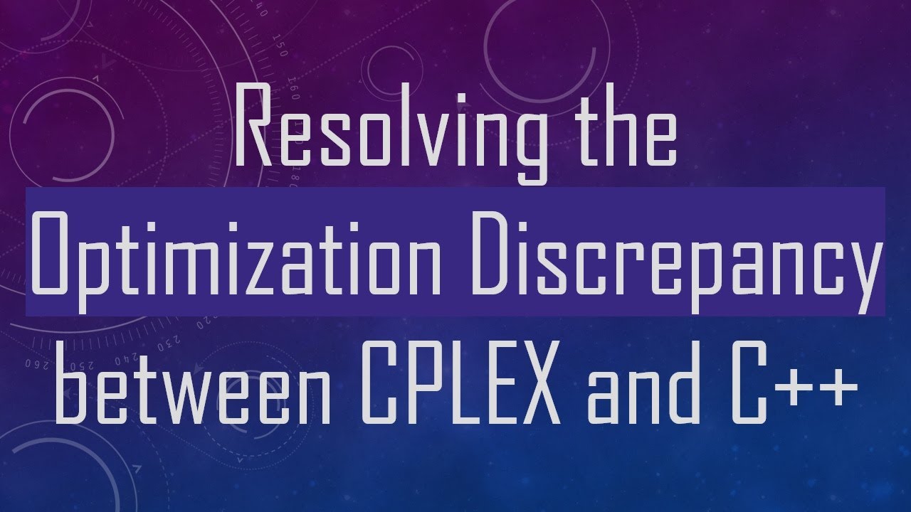 Resolving the Optimization Discrepancy between CPLEX and C+ +