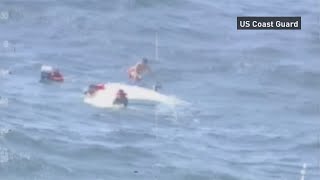 Coast Guard rescues five from capsized boat
