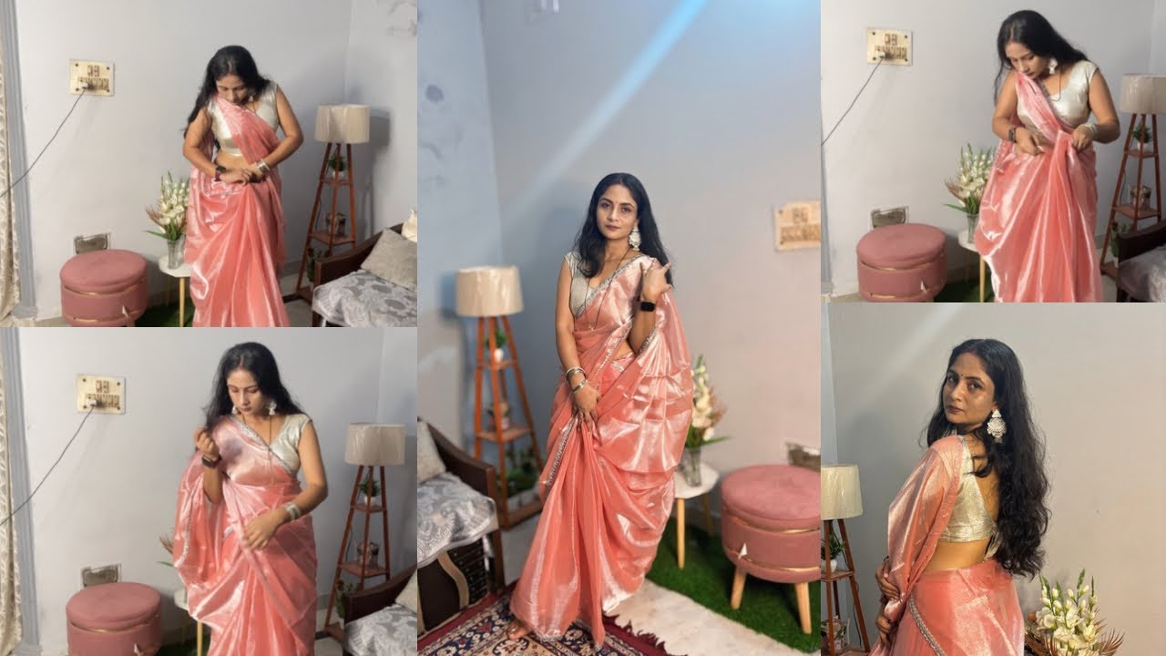 Saree drapping new style || saree pallu drapping for beginners || house wife saree drapping vlogs 