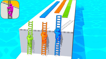 New Satisfying Mobile Game Roof Rails Play 9999 Levels Tiktok Gameplay Walkthrough Android,iOS