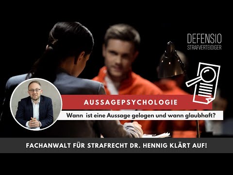 Video: Darf ein Psychologe vor Gericht aussagen?