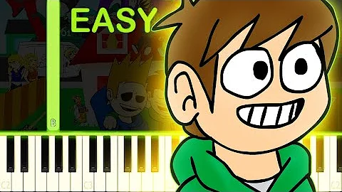 EDDSWORLD THEME - EASY Piano Tutorial