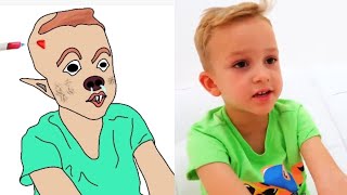 FastMagic Little Driver ride on Toy Cars and Transform car for kids ! funny drawing meme ! cartoon