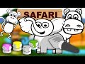 Kolorowanie dla dzieci zwierząt Safari | CzyWieszJak