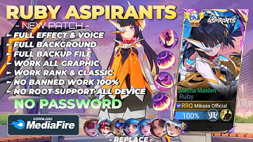 NEW Script Skin Ruby Aspirants - Mecha Maiden No Password | Full Effect Voice | Patch Terbaru
