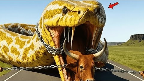 Giant Python Attacks Mother Elephant | Emotional Rescue ❤️🐍 |