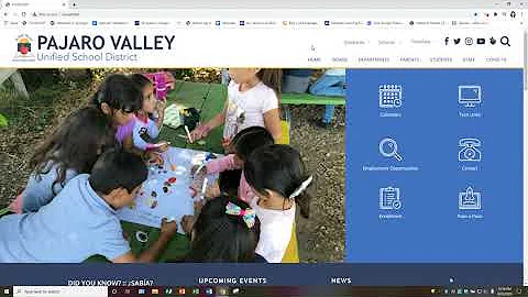 Navigating the PVUSD website - ENGLISH