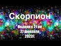 Скорпион. Таро-прогноз на неделю с 21 по 27 февраля 2022 года.