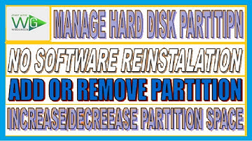 HOW CAN YOU MANAGE YOUR HARD DISK PARTITION WITHOUT REINSTALLING WINDOWS
