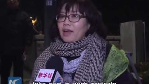 VIDEO: Người Hàn Quốc lại biểu tình yêu cầu Tổng thống từ chức