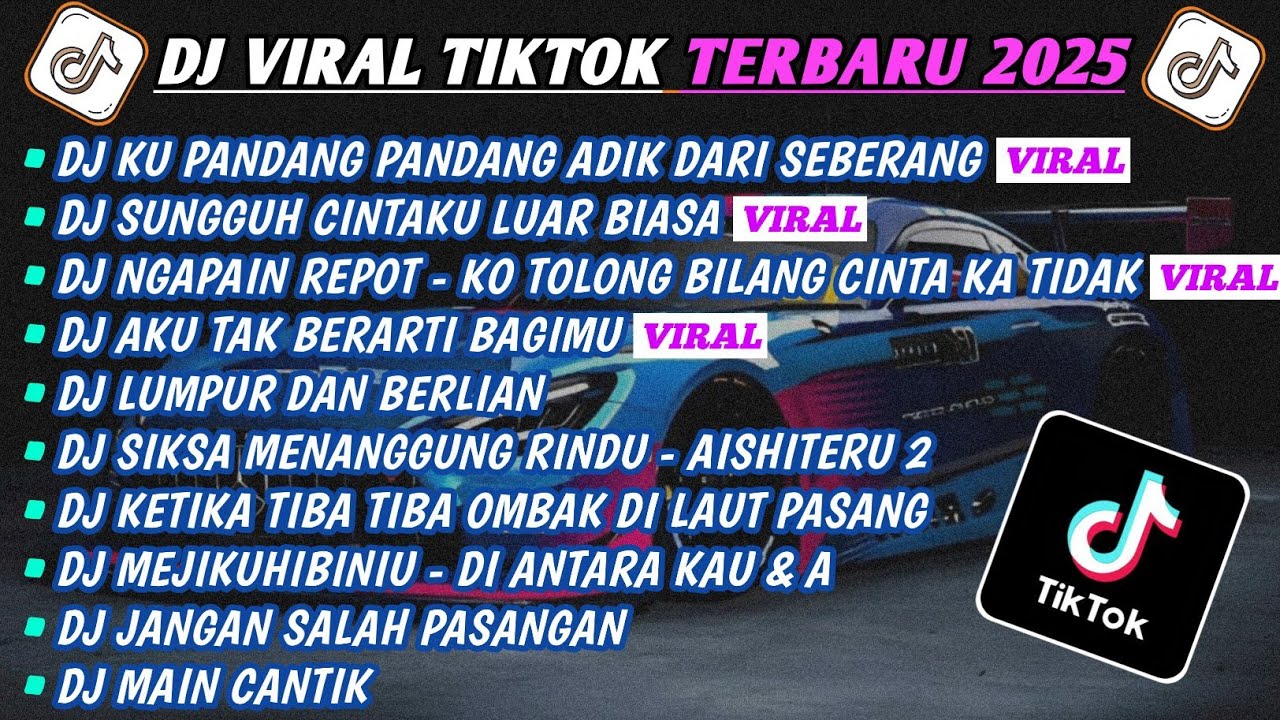 DJ TIKTOK TERBARU 2025-🎵DJ CINTA DARI SEBERANG -KU PANDANG²🎵DJ CINTAKU SUNGGUH LUAR BIASA FULL ALBUM