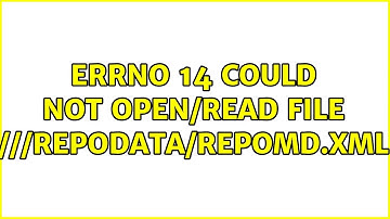 errno 14 could not open/read file ///repodata/repomd.xml