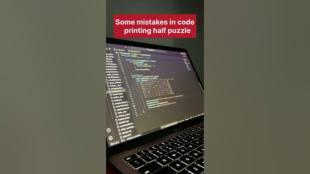Sudoku Problem on Java (Day 14) #java #coding #apnacollage # ...