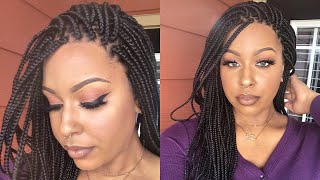 😮Box Braids in MINUTES | Easy Application | No Baby Hairs or Stocking Cap Method! | Neat and Sleek screenshot 5