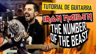 Cómo tocar THE NUMBER OF THE BEAST Guitarra Tutorial Tablatura de IRON MAIDEN