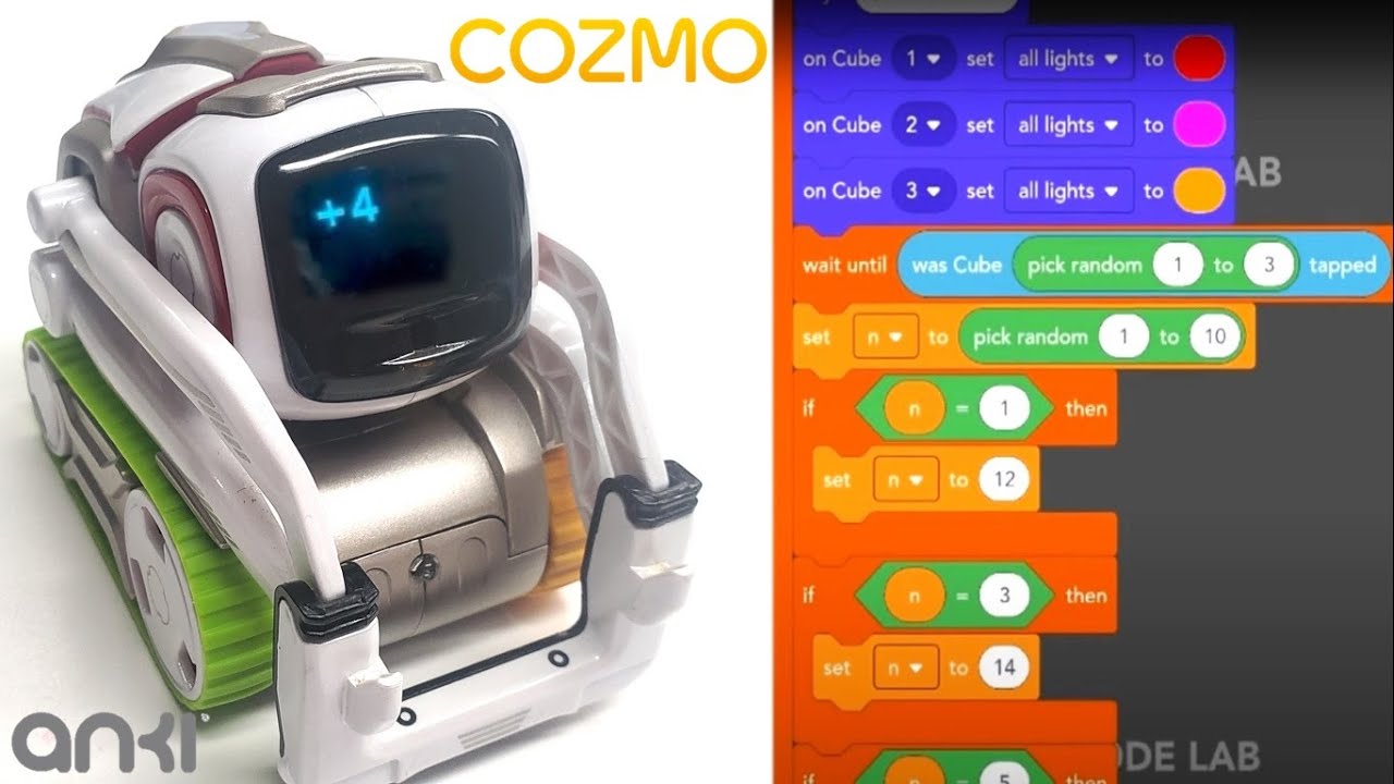 X Number Cozmo robot by Anki Code Lab Constructor Mode