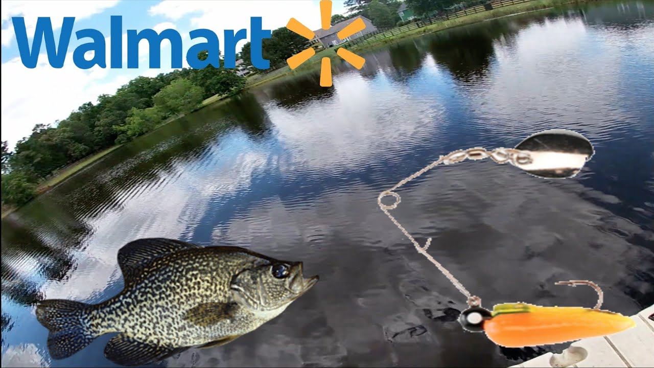 Slab Crappie Fishing With Walmart Lures!! 