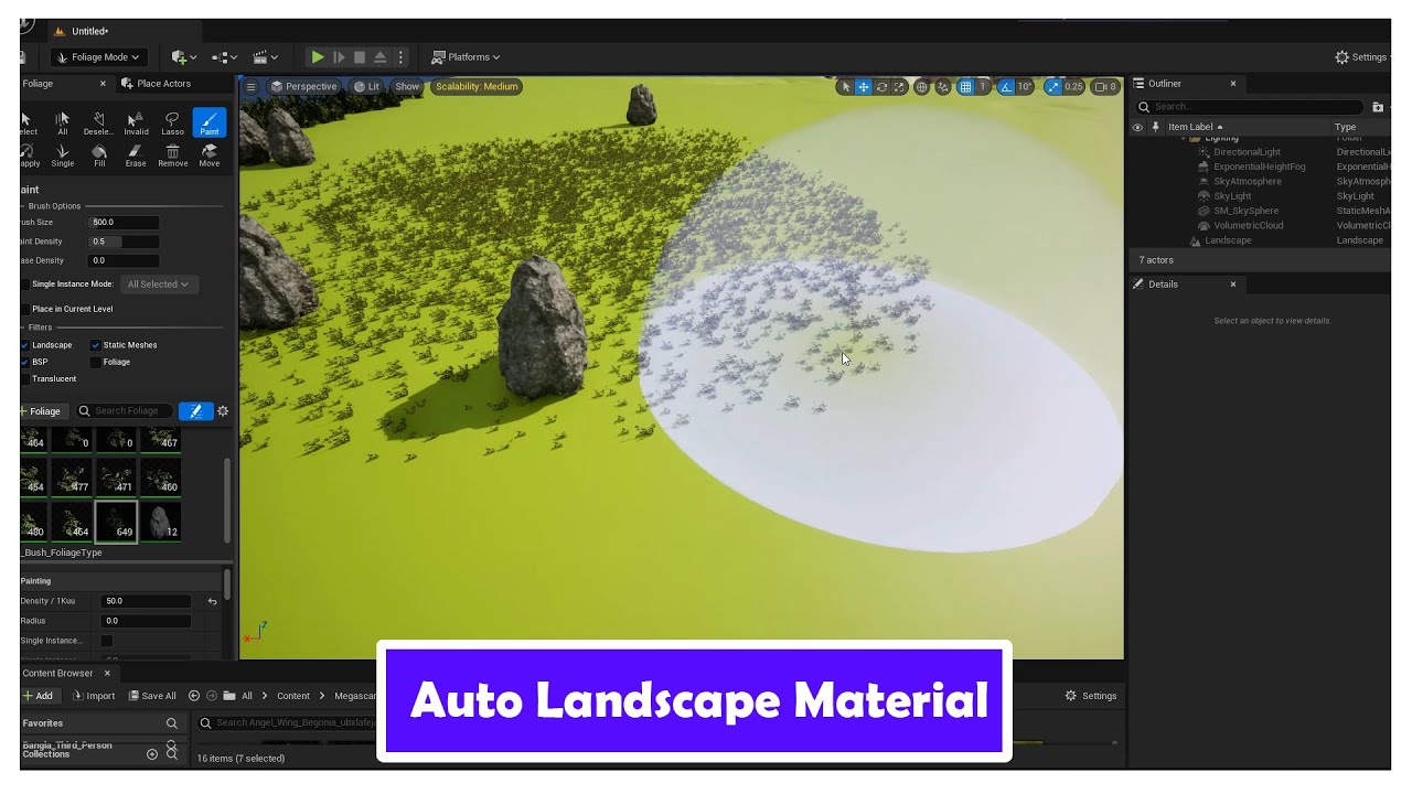 Foliage in Unreal Engine 5 (Part 26) - YouTube