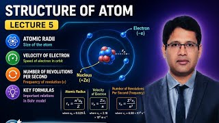 Structure of atom Lecture 5(Atomic radii, Velocity of electron,No.of revolution and Angular mtm)