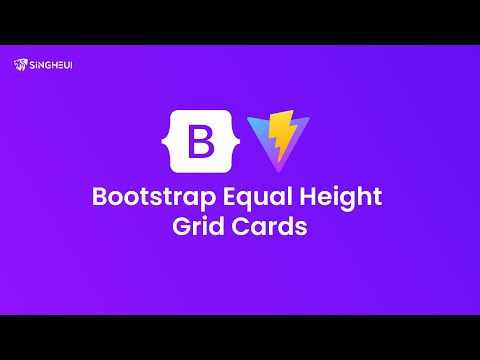 Bootstrap Equal Height Grid Cards