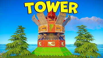 The TOWER .  New META BUNKER for 60 ROCKETS - rust base designs