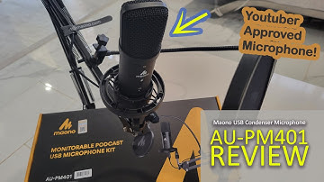 ** Maono AU-PM401 USB Mic Review ** Budget Podcast & Youtuber Condenser Microphone Review