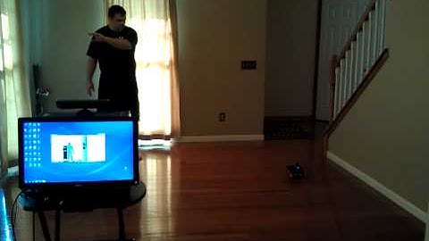Kinect Tank Robot (demo 1)