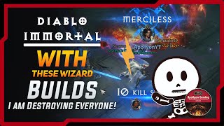 With These Wizard Builds I am Destroying Everyone In PVP - Builds in Progress - Diablo Immortal