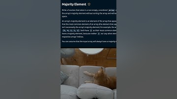 Majority element. Coding interview. Faang