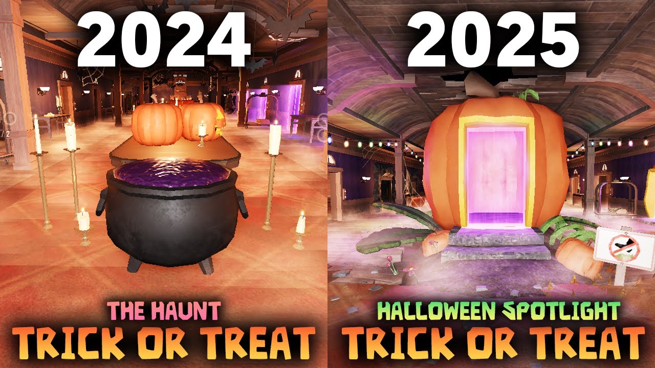 DOORS : 2024 VS 2025 - Trick or Treat Update [ROBLOX]