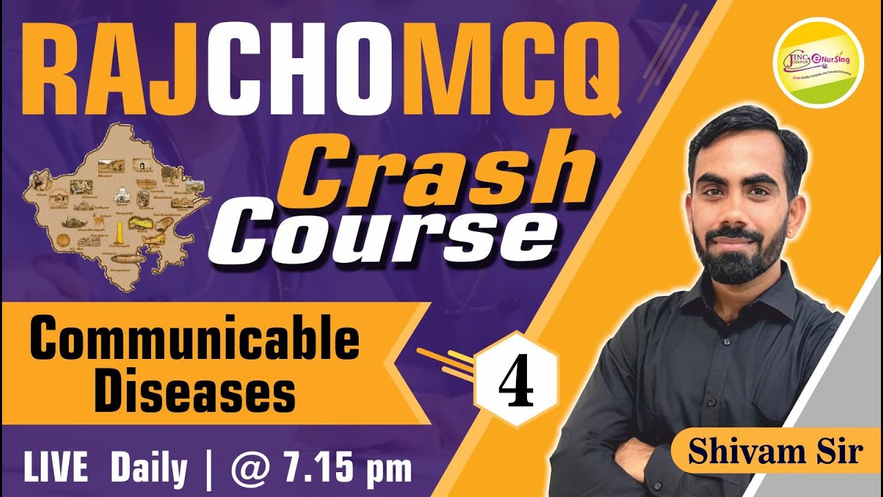 Communicable Diseases /RAJ CHO MCQ-Crash Course|  महत्वपूर्ण प्रश्न व्याख्या सहित || By Shivam Sir