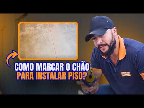OTIMIZE SEU assentamento de piso! Use a RISCA DE GIZ em marcações