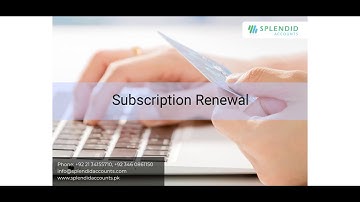 How to Make month subscription - Subscription Renewal  in Splendid Accounts - ERP