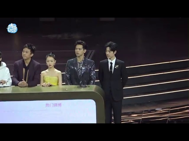 Yang Zi, Li Xian and Xiao Zhan on Stage Together(Weibo Night 2020)- CfanCam class=