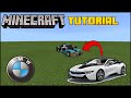 Minecraft Supercar - How To Build A 2015 BMW i8 Minecraft Car Tutorial