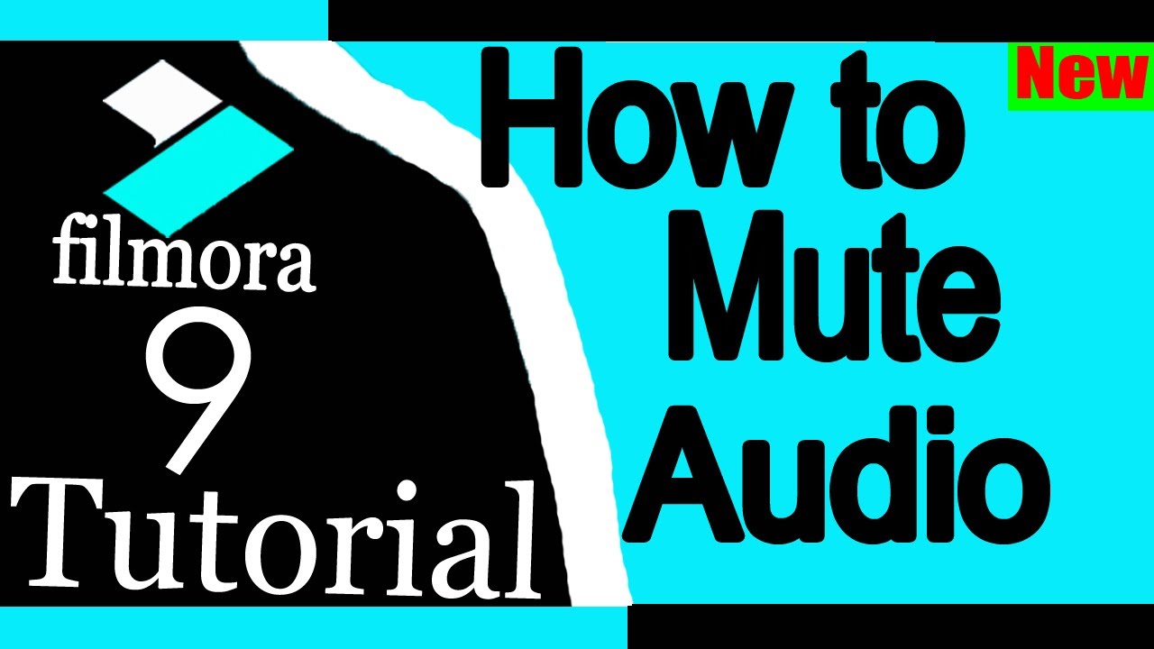 how to mute audio in wondershare filmora YouTube
