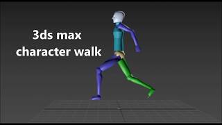 3ds max skeleton walk basic part 1