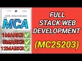 Full Stack Web Development- MC25203| MCA | FSWD | Web Development| MC25203| Regulation 2025 #mc25203