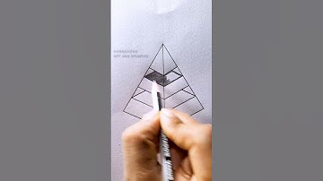 How to Draw a 3D Pyramid Step by Step | Easy Drawing Tutorial