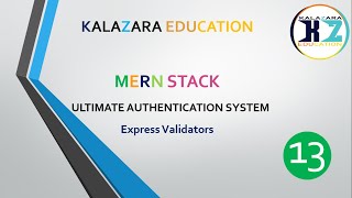 How to use express validator package - Authentication System using MERN Stack | Part 13