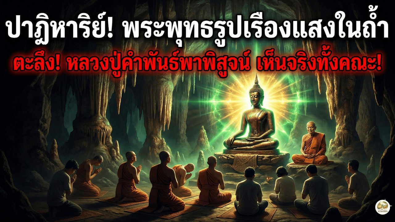 ตาฝาดหรือของจริง? คนทั้งถ้ำเห็นเหมือนกัน! พระพุทธรูปหายใจได้และเปล่งรัศมี