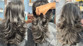 Butterfly full layers haircut step by step in Hindi | Ghar पर ही सीखे Advanced hair cutting करना