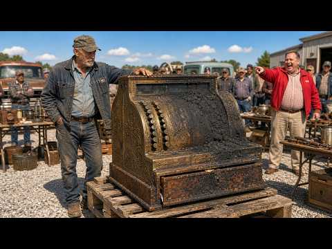 The Auction Laughed at the $65 He Paid for a Seized Cash Register — Then the Drawer Finally Gave